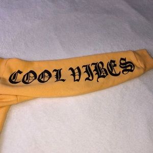 Draw string crop top sweatshirt